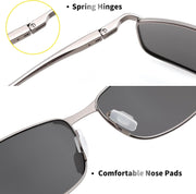 ÉÌƷͼƬ 16 | B07GSRV2H5 | FEISEDY Rectangle Polarized Square Sunglasses for Men Women B2444