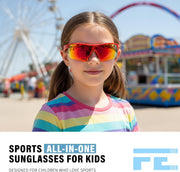 ÉÌƷͼƬ 36 | B07JZ18KMZ | FEISEDY Kids Polarized Sports Sunglasses, TR90 UV400 Baseball Cycling