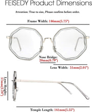 ÉÌƷͼƬ 5 | B081B142ZJ | FEISEDY Fashion Design Polygon Sunglasses Women Chic Geometric Retro Shade B2542