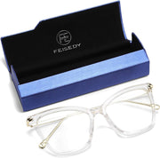 ÉÌƷͼƬ 15 | B07KK3P4KT | FEISEDY Oversized Cat Eye Glasses Frame with Clear Lenses Eyewear for Women B2460