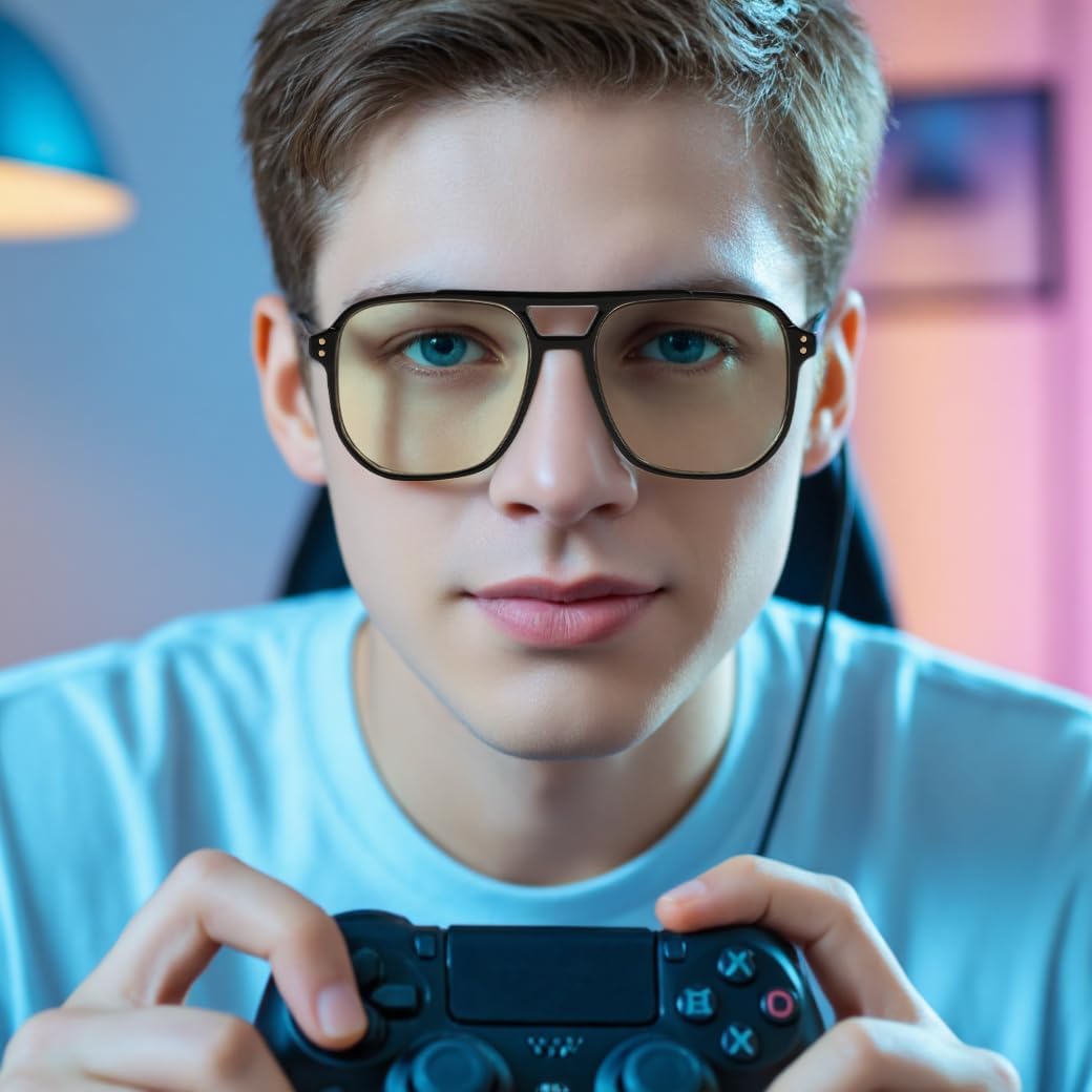 ÉÌƷͼƬ 2 | B0GCVQFPW9 | FEISEDY Blue Light Glasses for Computer Gaming Anti Eyestrain Glasses G2835