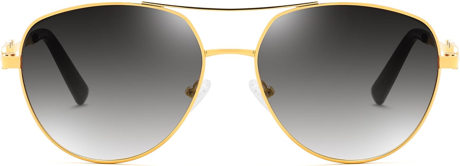 商品图片 17 | B0H4QPVJY6 | FEISEDY Retro Aviator Sunglasses for Women Men UV400 Shades B0409