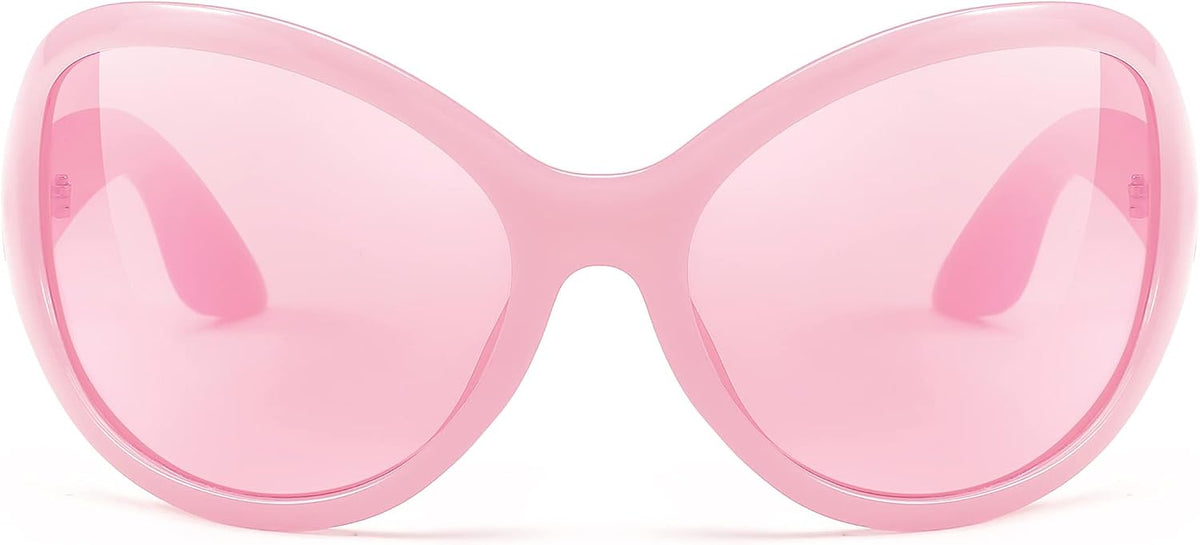 ÉÌƷͼƬ 38 | B0BYX6JXMW | FEISEDY Bug Eye Y2K Oversized Sunglasses Women Men Oval Frame B2391