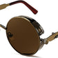 Bronze/Tea / 1.9 Inches | B0CP8SVFQJ | FEISEDY Retro Gothic Steampunk Sunglasses For Men Women