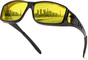 Black *1 / 60 Millimeters | B0DH2DHKXY | FEISEDY Polarized Fit Over Glasses Sunglasses Men Women Wrap Around B2593