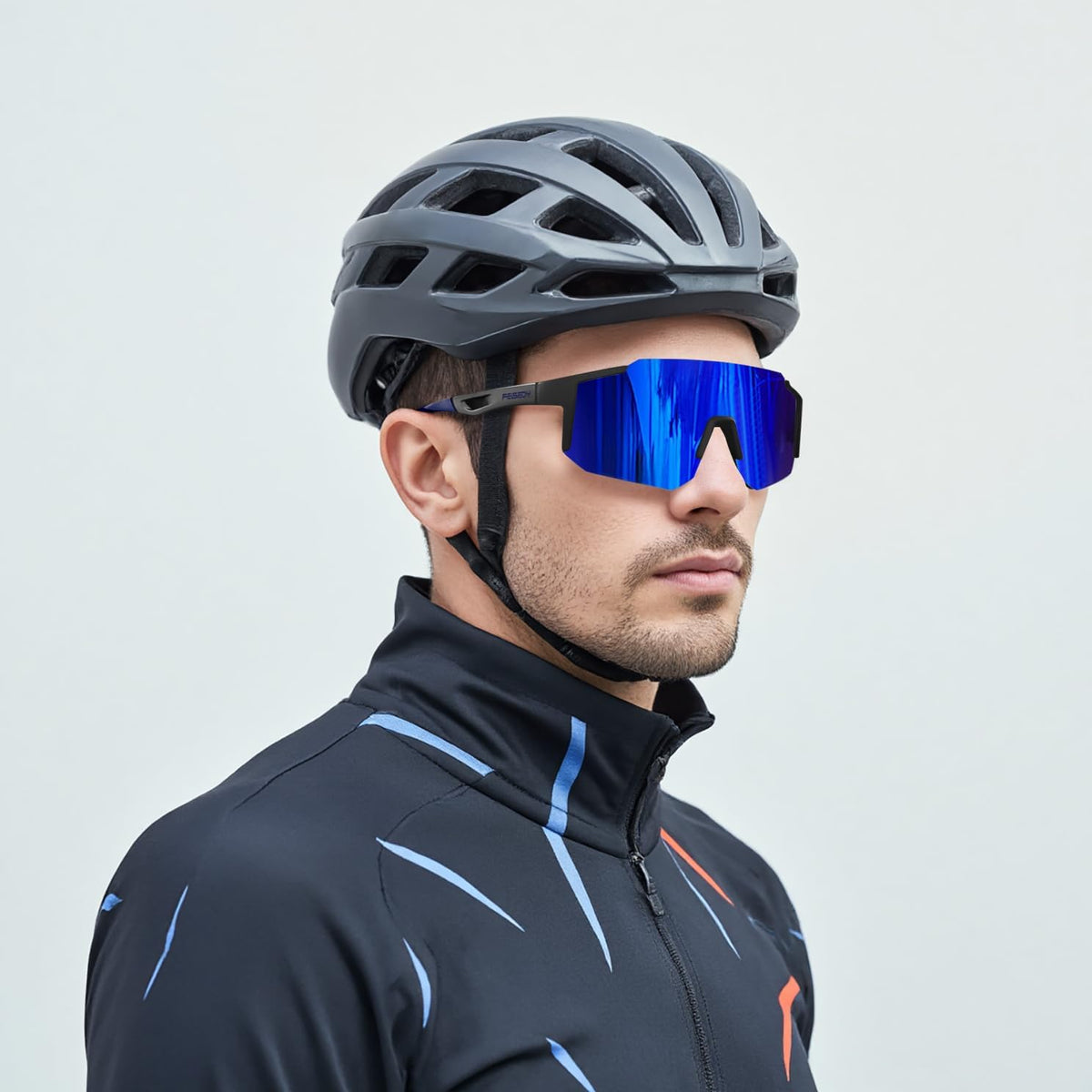 ÉÌƷͼƬ 3 | B0FMRGGCL4 | FEISEDY Polarized Sports Sunglasses for Men Women Youth - Baseball, Running, Cycling UV400 Protection 4 Lenses B0279