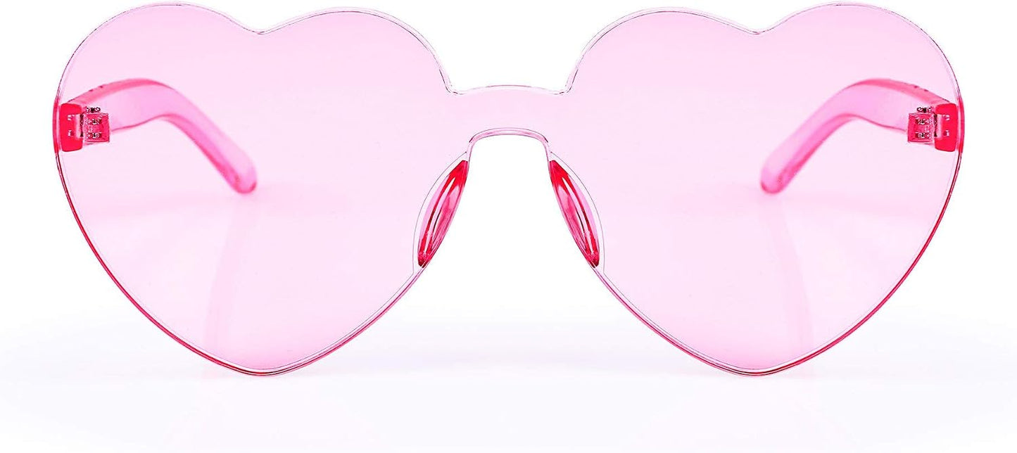 商品图片 43 | B07BLKHDRH | FEISEDY Thick Heart Sunglasses Rimless Heart Shaped Sun Glasses Women Fashion Love Glasses B2419