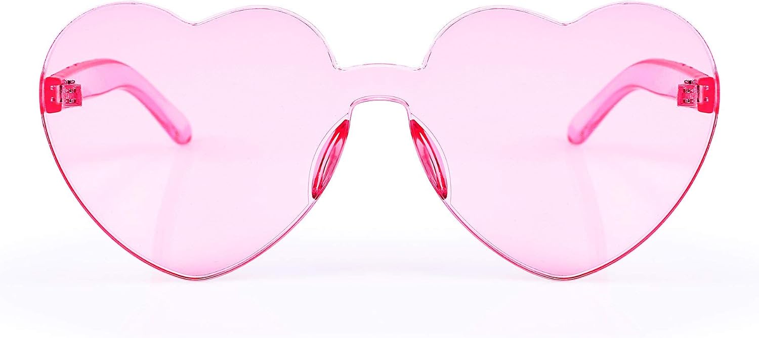 商品图片 43 | B07BLKHDRH | FEISEDY Thick Heart Sunglasses Rimless Heart Shaped Sun Glasses Women Fashion Love Glasses B2419