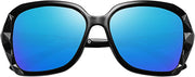 ÉÌƷͼƬ 26 | B079GSTW1D | FEISEDY Polarized Women Square Sunglasses Sparkling Composite Shiny Frame B2289