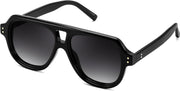 Black Frame & Gradient Grey Lens / 55 Millimeters | B0H1WQ8VQV | FEISEDY Retro Aviator Polarized Sunglasses Men Women Trendy Square B0433