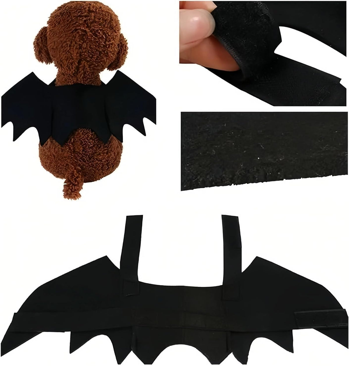 商品图片 3 | B0FVKH2CLW | Pet Bat Wings, Perfect for Cats Puppies Cute Cosplay Costume Accessories Dress-Up Fun for Pets Parties