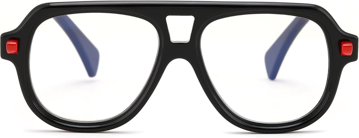 ÉÌƷͼƬ 16 | B0F32R72G4 | FEISEDY Stylish Reading Glasses for Woman Men Trendy Retro Double Bridge Readers B0287