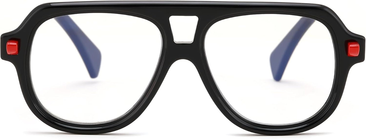 商品图片 16 | B0F32R72G4 | FEISEDY Stylish Reading Glasses for Woman Men Trendy Retro Double Bridge Readers B0287