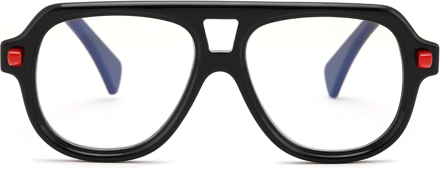 商品图片 16 | B0F32R72G4 | FEISEDY Stylish Reading Glasses for Woman Men Trendy Retro Double Bridge Readers B0287