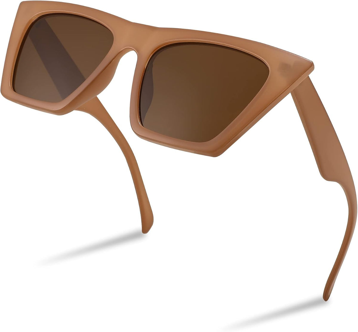 ÉÌƷͼƬ 24 | B0C5378735 | FEISEDY Vintage Square Cat Eye Sunglasses Women Trendy Cateye Sunglasses B2473