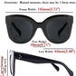 商品图片 6 | B083TZVTXV | FEISEDY Retro Oversized Square Horn Sunglasses Semi Cat Eye Butterfly Glass Big Thick Bold Frame B2572