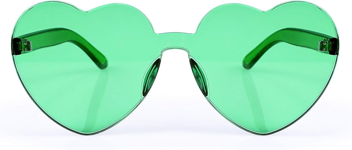 商品图片 4 | B07BLKHDRH | FEISEDY Thick Heart Sunglasses Rimless Heart Shaped Sun Glasses Women Fashion Love Glasses B2419