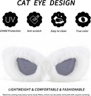 ÉÌƷͼƬ 117 | B09PN9V5N6 | FEISEDY Sunglasses Women Plush Fuzzy Soft Velvet Party Masquerade B2877