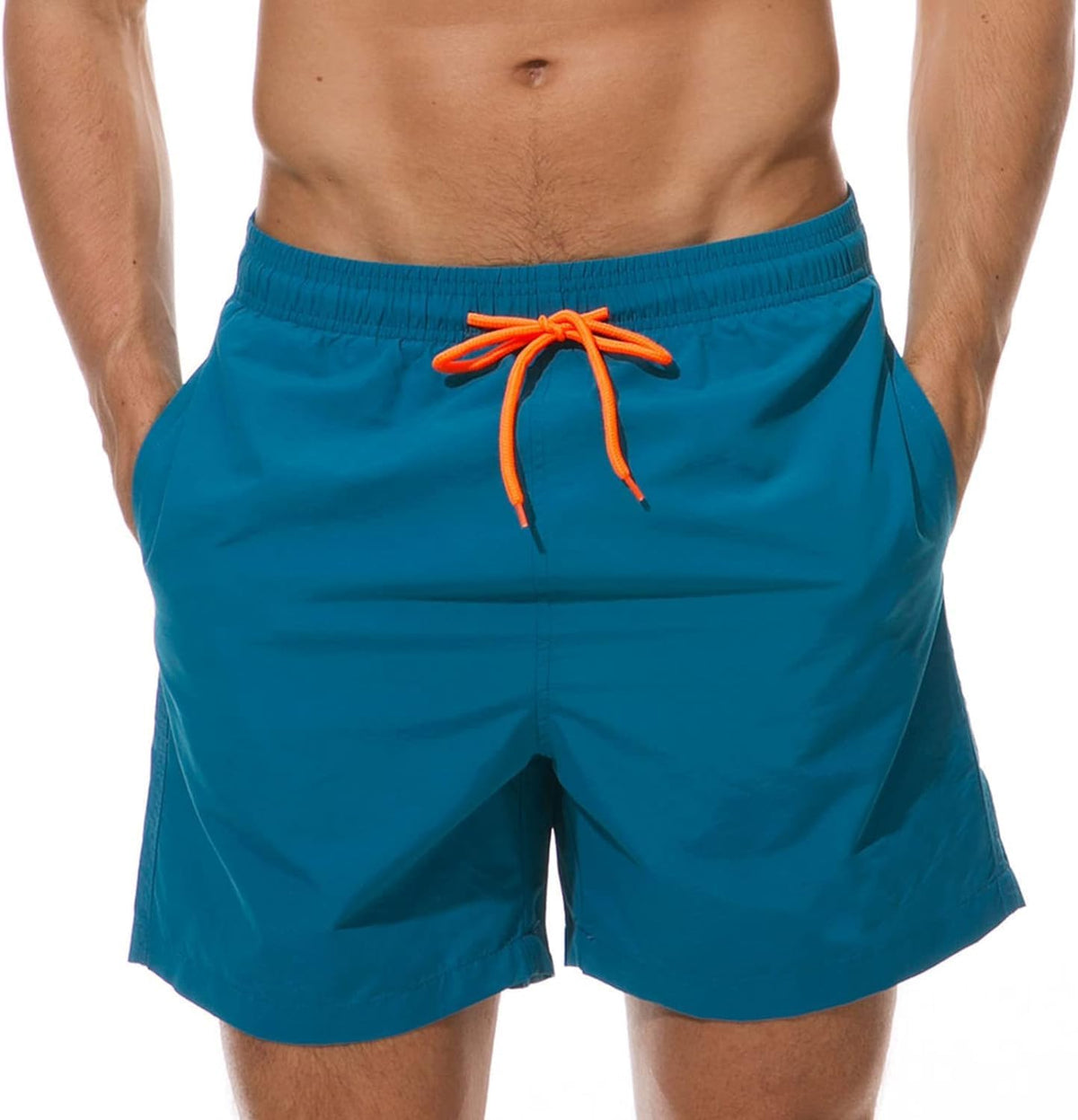 X-Large / Blue|lined | B0GCNN8Y7N | Men's Swim Trunks - Quick Dry Swimwear, Mens Swim Suit Beach Shorts with Pockets for Beach