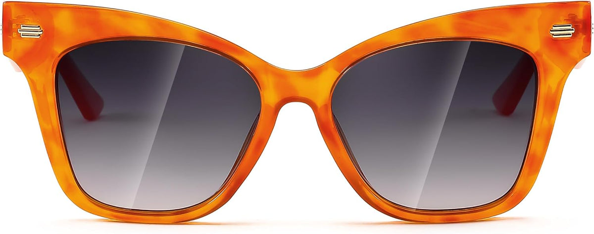 ÉÌƷͼƬ 10 | B0CJNSZC8B | FEISEDY Trendy Polarized Sunglasses, Retro Cateye Frame for Women, UV400 Protection Shades B0009