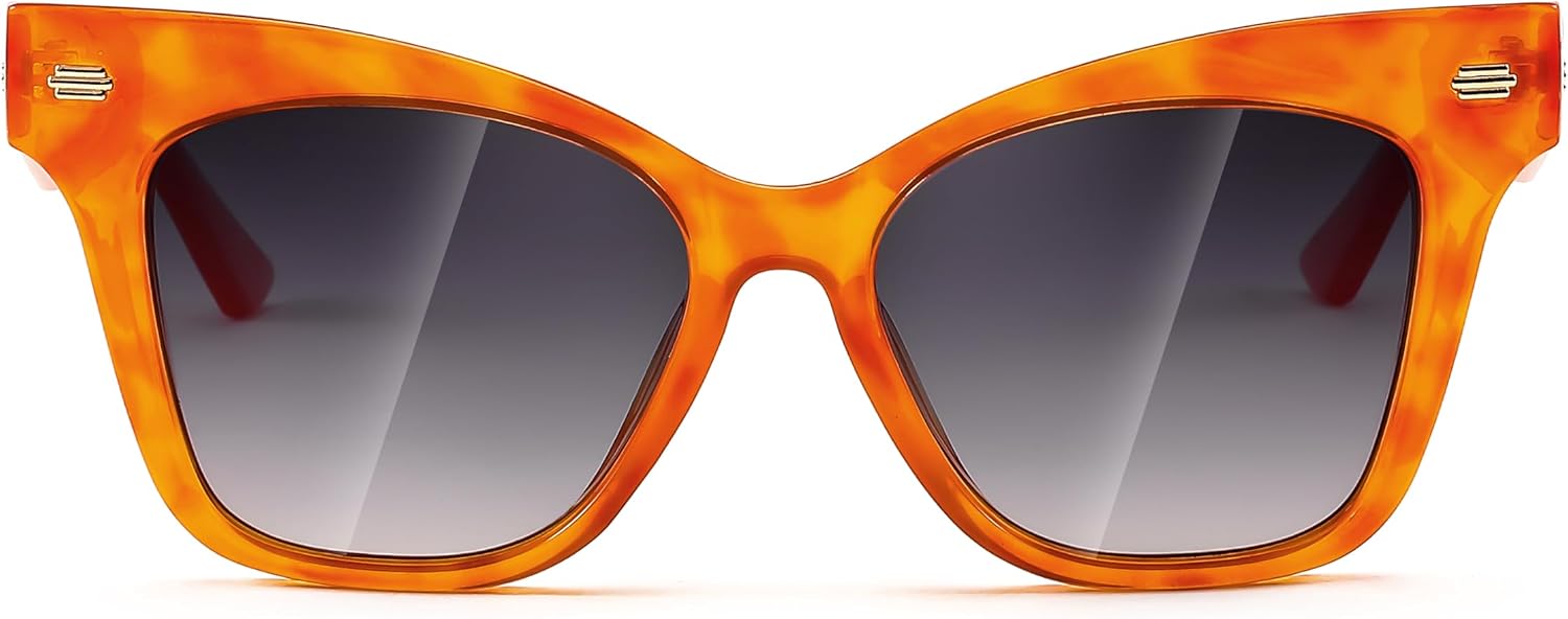 商品图片 10 | B0CJNSZC8B | FEISEDY Trendy Polarized Sunglasses, Retro Cateye Frame for Women, UV400 Protection Shades B0009