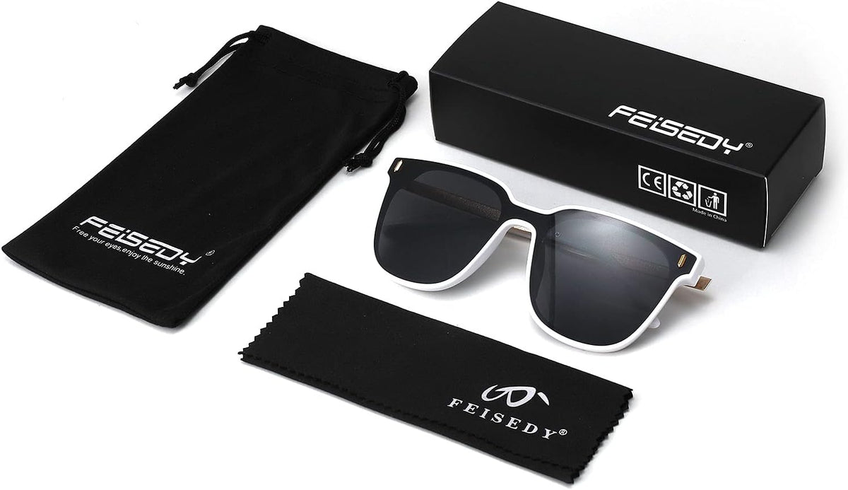 ÉÌƷͼƬ 7 | B09B3G7YTJ | FEISEDY Women Fashion Round Sunglasses Square Trendy Classic Chic Shades UV400 B2797