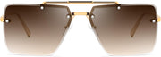 商品图片 23 | B0HFJXV98G | FEISEDY Rimless Aviator Sunglasses for Women Men Luxury UV400 Shades