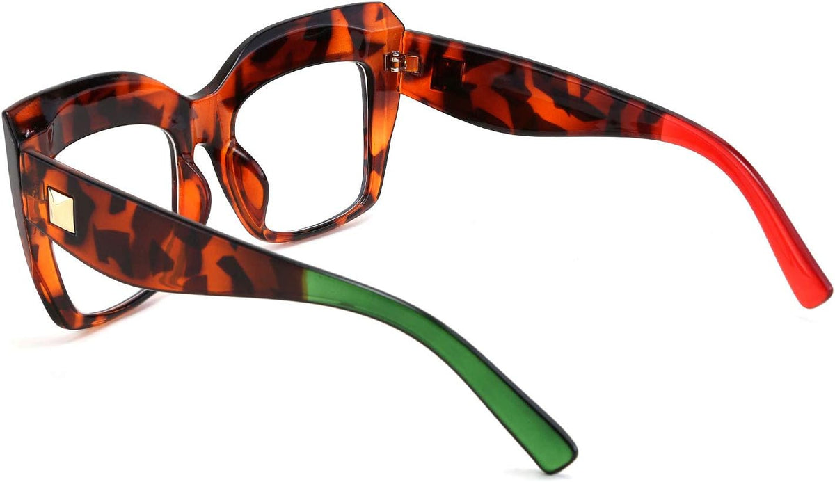 ÉÌƷͼƬ 14 | B07N5J9CF4 | FEISEDY Square Oversized Glasses Frame Eyewear Women B2475