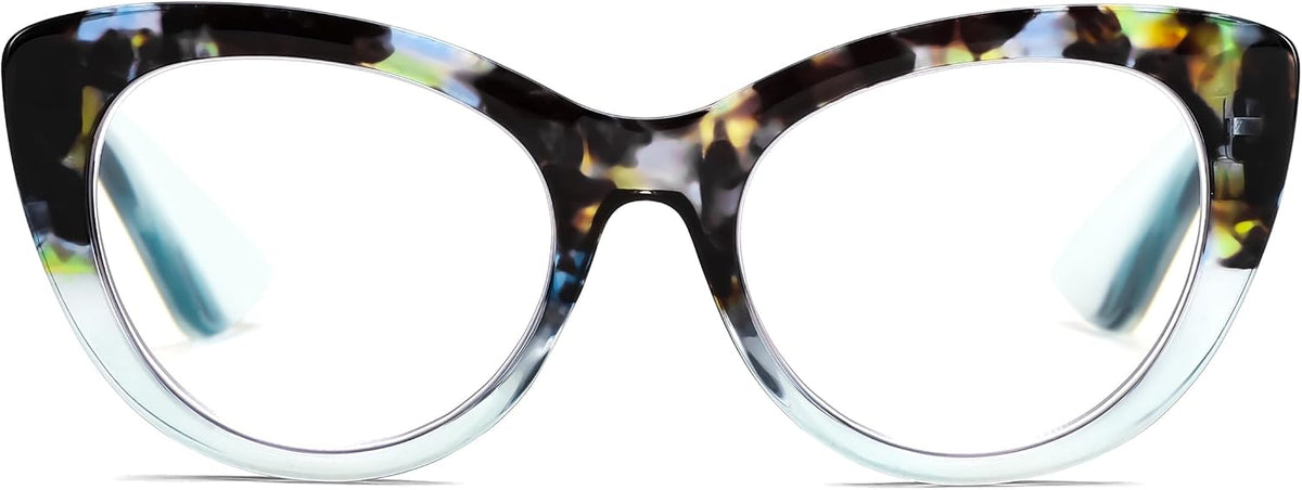 商品图片 17 | B0DFPWRH8W | FEISEDY Cat-Eye Blue Light Reading Glasses for Women Thick Fashion Anti- Glare Digital Eyestrain Readers B0230