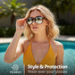 商品图片 2 | B0GQH1CMTJ | FEISEDY Fit Over Glasses Polarized Sunglasses Oversized Square UV400 B0250