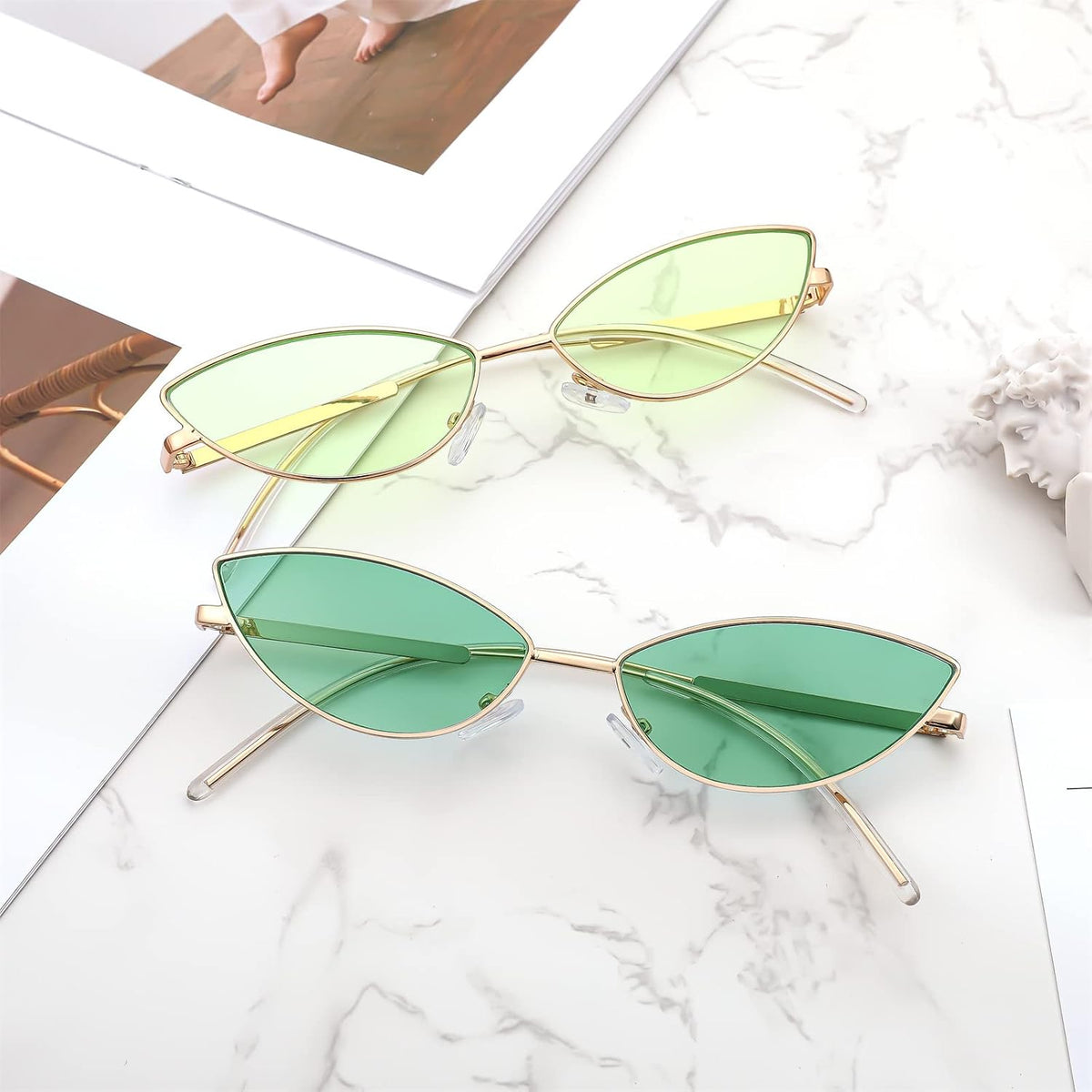 ÉÌƷͼƬ 81 | B0CNZ29R9R | FEISEDY Y2K Sunglasses for women Men Fashion Cateye Designer B2298