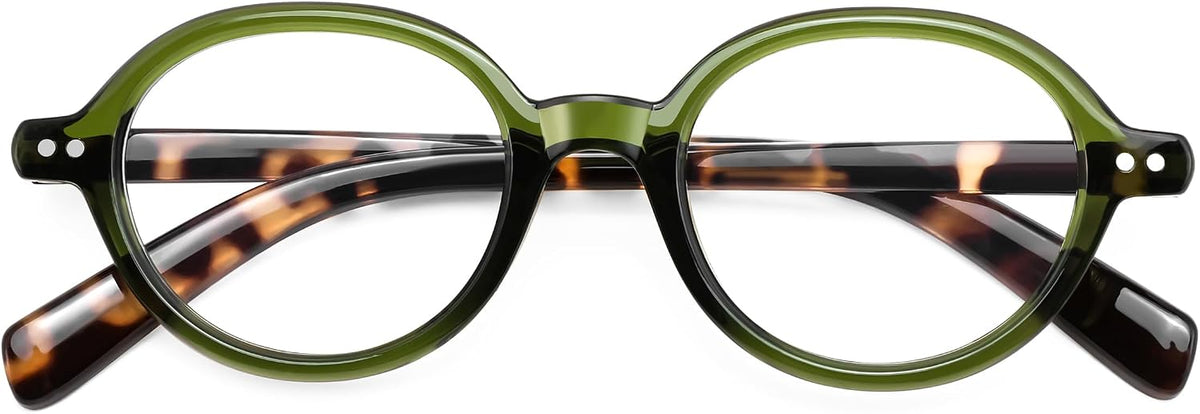 ÉÌƷͼƬ 6 | B0FR9T1TCC | FEISEDY Vintage Oval Blue Light Reading Glasses for Women, Stylish Lightweight 90s Reader B0327