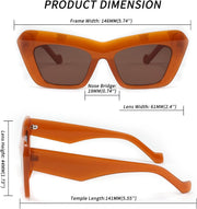 ÉÌƷͼƬ 14 | B09TFBWQ5G | FEISEDY Retro Square Cat Eye Sunglasses Jelly Colored Women Men 90s B2902