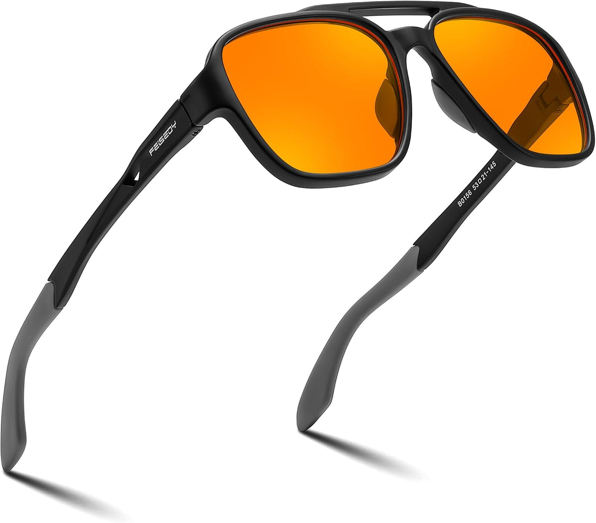 ÉÌƷͼƬ 40 | B0FQ5DRDJG | FEISEDY Orange Blue Light Blocking Glasses for Woman Men Amber Lenses Computer Gaming Glasses for Better Sleep