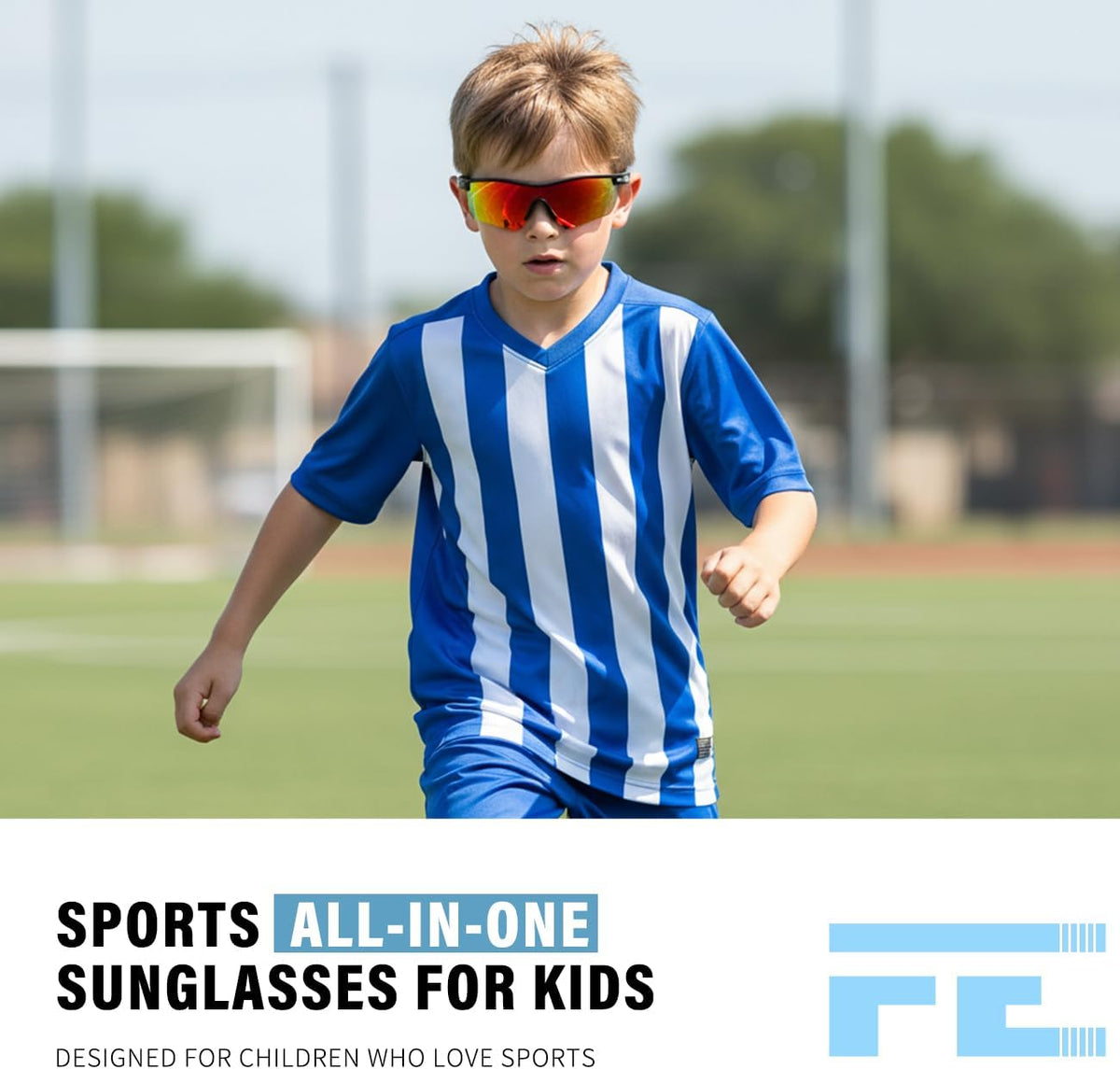 ÉÌƷͼƬ 2 | B07JZ18KMZ | FEISEDY Kids Polarized Sports Sunglasses, TR90 UV400 Baseball Cycling
