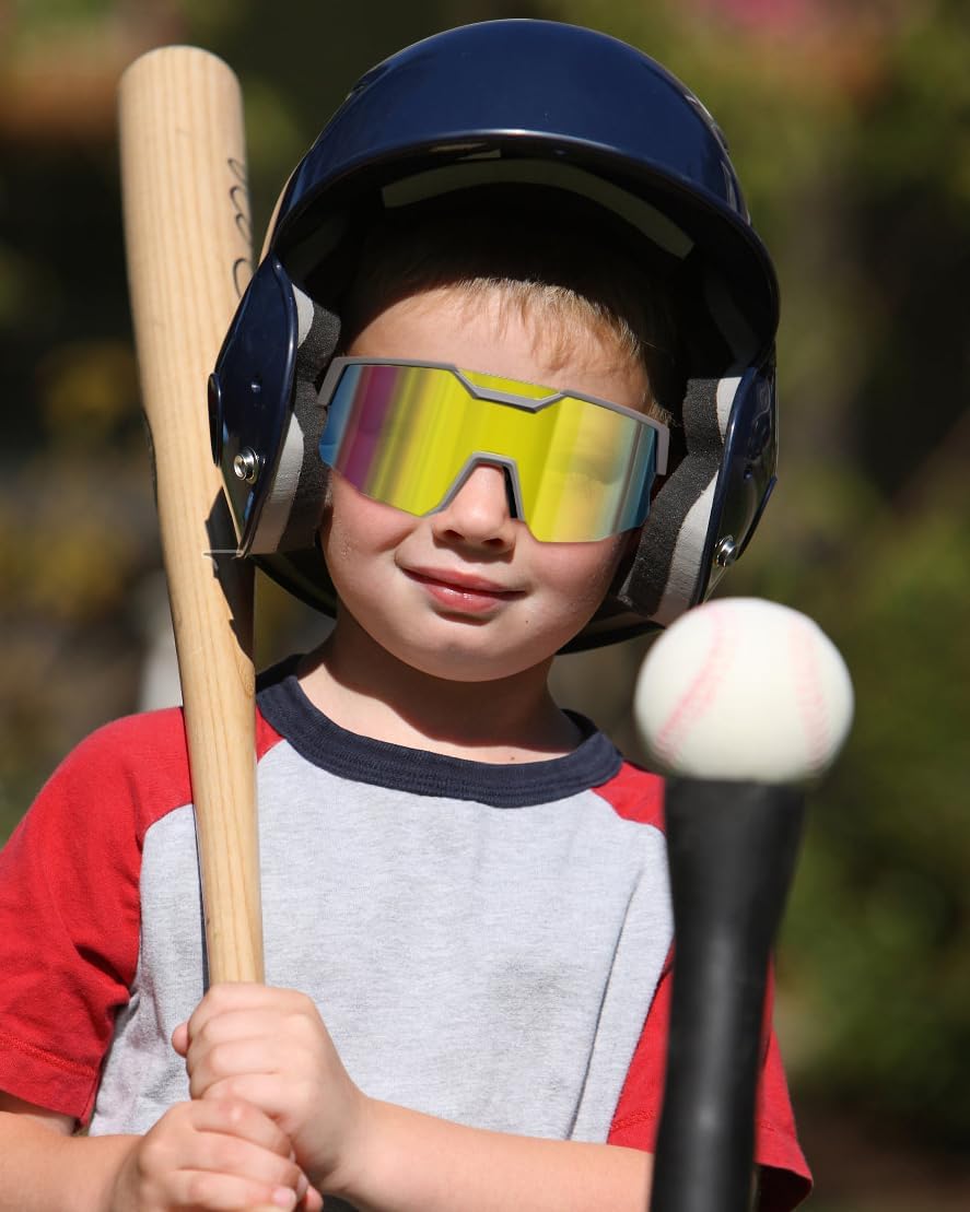 ÉÌƷͼƬ 98 | B0CCJ9N8C5 | FEISEDY Kids Sports Sunglasses UV400 for Youth, Ages 8-16 B0048