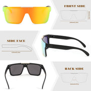 ÉÌƷͼƬ 74 | B0BZ4J86KV | FEISEDY Polarized Sunglasses for Men, Z87 Oversized Square Flat Top B2990