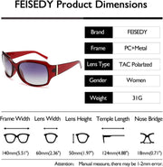 ÉÌƷͼƬ 20 | B07XNYV3GC | FEISEDY Polarized Oversized Sunglasses for Women Men, Classic Rectangle Wrap Around Large Frame UV400 Protection B2504