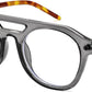 004 - Grey Leopard / 50 Millimeters | B0CJLRXH2Z | FEISEDY 70s Aviator Blue Light Blocking Glasses Square Pilot Frame Anti Glare Computer Glasses Women Men B0052