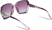 ÉÌƷͼƬ 83 | B079GSTW1D | FEISEDY Polarized Women Square Sunglasses Sparkling Composite Shiny Frame B2289