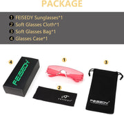 ÉÌƷͼƬ 56 | B0B1V45SXC | FEISEDY Y2K Futuristic Sunglasses Women Men Rimless One Piece Miorred B2927
