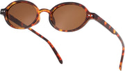 Tortoise Frame + Tea Lens / 48 Millimeters | B0GV5GMWTS | FEISEDY Retro Oval Sunglasses for Women Small 90s Y2K UV Protection B1584