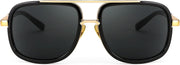 ÉÌƷͼƬ 45 | B0B681YMF5 | FEISEDY Retro Trendy Aviator Sunglasses Women Men Classic Vintage Square Sunglasses 70s Large Metal Shades B2321