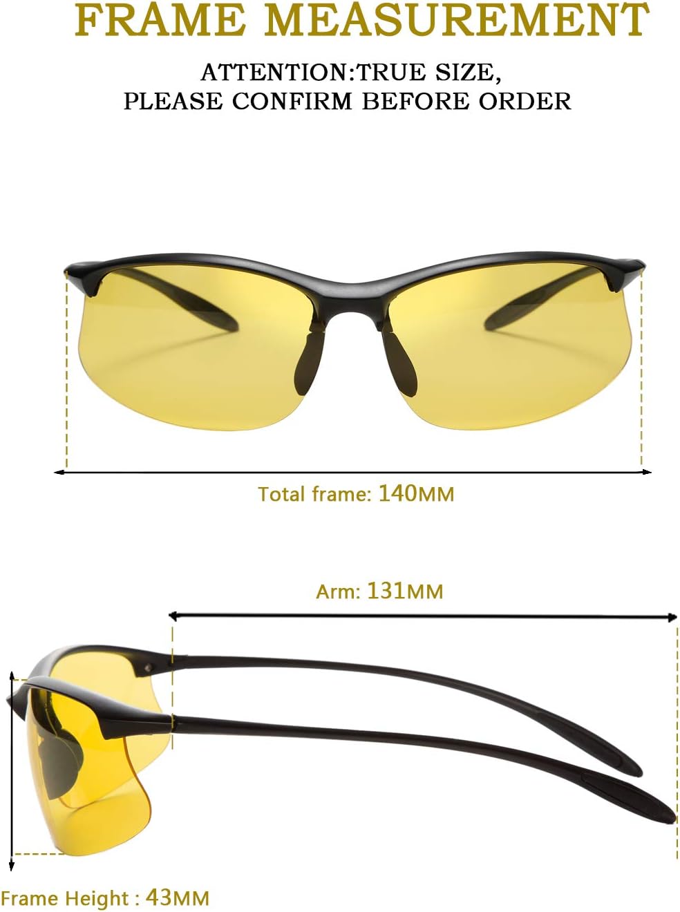 商品图片 4 | B07PY2PMLK | FEISEDY Polarized Sports Sunglasses Men Outdoor Running Riding TR Frame Sunglasses B2484