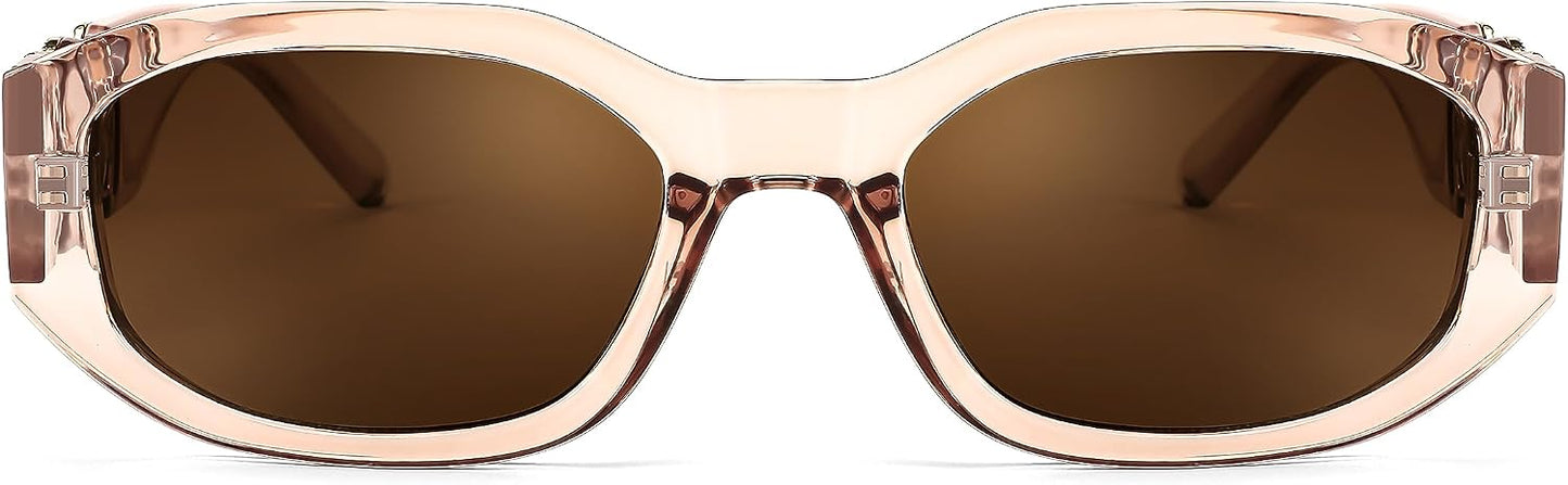商品图片 34 | B0B5V7T75J | FEISEDY Retro Trendy Rectangle Sunglasses Women Men Narrow Shades B2322