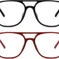 商品图片 44 | B0CY2LFJP7 | FEISEDY Blue Light Blocking Glasses Women Men Square Computer Lightweight Pilot Glasses Anti Eyestrain & UV Glare B0141