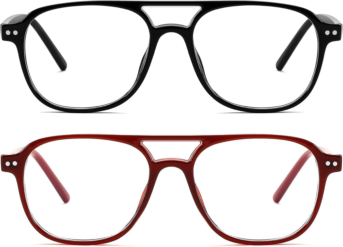 ÉÌƷͼƬ 44 | B0CY2LFJP7 | FEISEDY Blue Light Blocking Glasses Women Men Square Computer Lightweight Pilot Glasses Anti Eyestrain & UV Glare B0141
