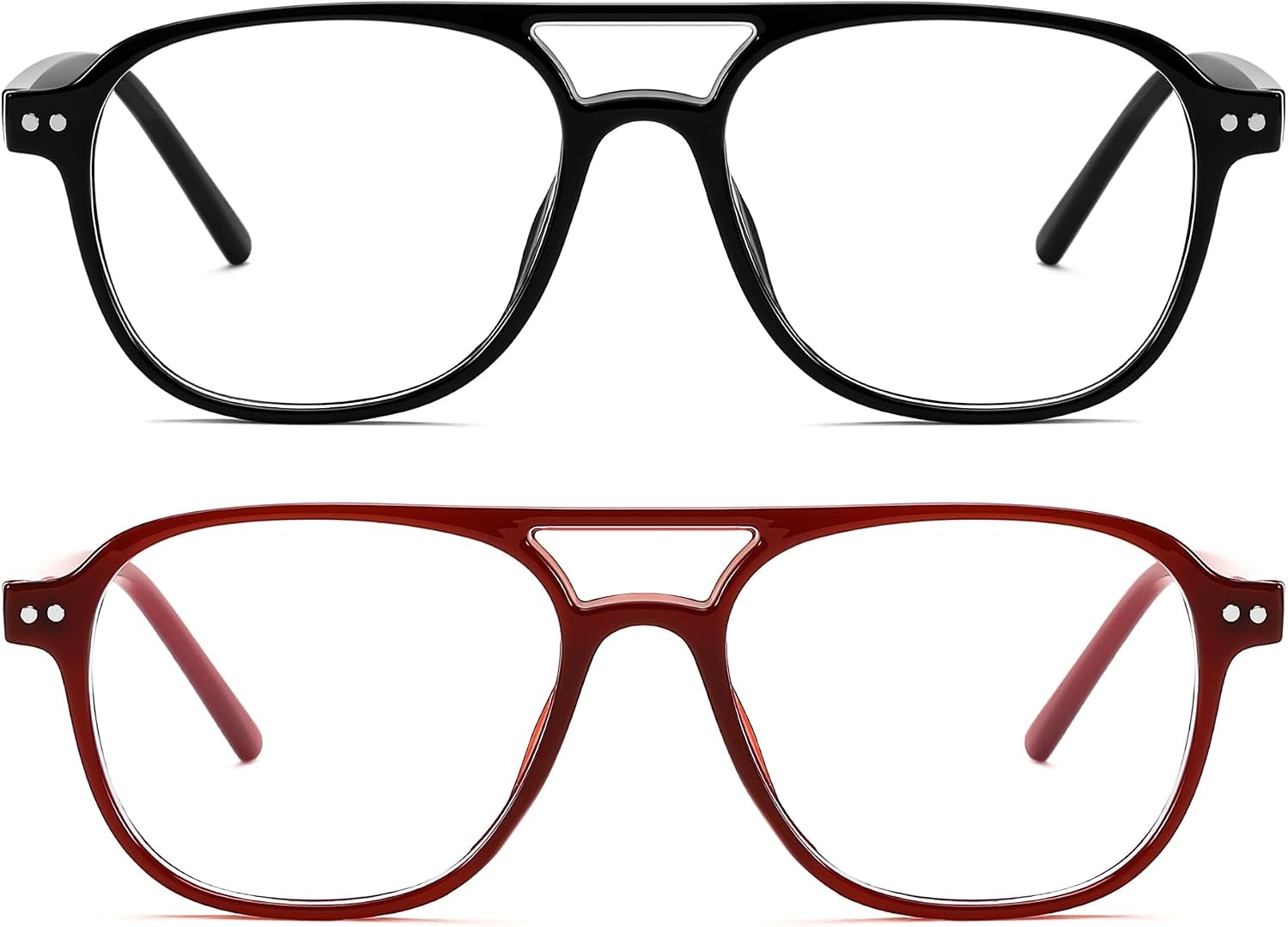 商品图片 44 | B0CY2LFJP7 | FEISEDY Blue Light Blocking Glasses Women Men Square Computer Lightweight Pilot Glasses Anti Eyestrain & UV Glare B0141