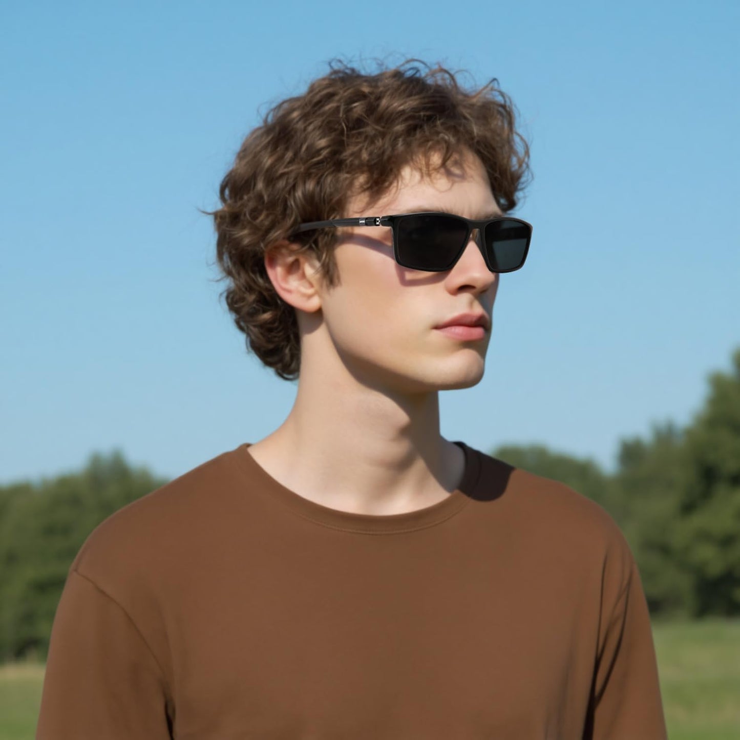 商品图片 2 | B0FG2HCVQL | FEISEDY Rectangle Sunglasses Women Men Trendy Classic Sunglasses Fashion Retro Vintage Square Frame Polarized UV400 B0288