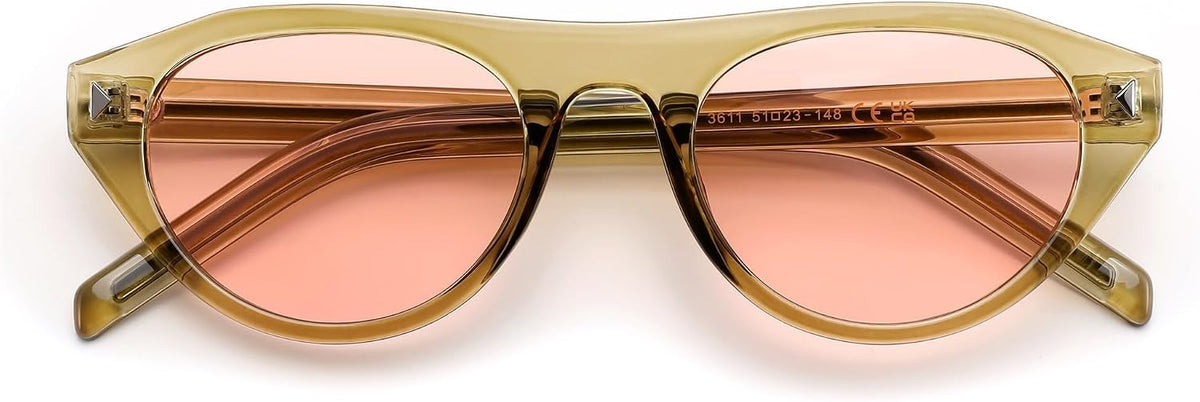 ÉÌƷͼƬ 24 | B0GSYML7HF | FEISEDY Retro Oval Cat Eye Sunglasses for Women Men B0411